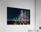 Margaret Hunt Hill Bridge Night Lights Acrylic Print