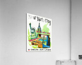 1973 delta air lines in new york ad Acrylic Print