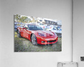 2010 Red C6 Corvette Grand Sport X 6 Acrylic Print
