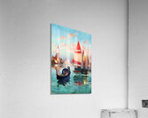 venice watercolor art remix  Acrylic Print