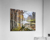Echoes of Autumn on the Paper Mill Trail - Maine River Wall Art Acrylic Print