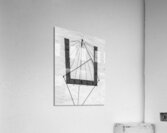 Frankfurt am Main Sundial in Black and White Acrylic Print