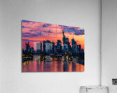 Frankfurt Germany Skyline Abstract Acrylic Print