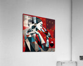  cubism art of the profile of an abstract woman Acrylic Print