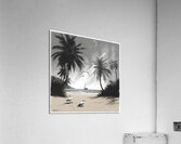 0 An atmospheric impressionist oil painting depic Acrylic Print