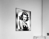 The Stunning Alicia Amia Gorgeous AI Concept Art Illustration Pin Up Girl Portrait by Xzendor7 Acrylic Print