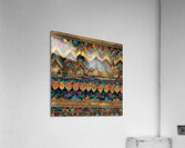 169665 pattern  boho colorful  some gold amazing Acrylic Print