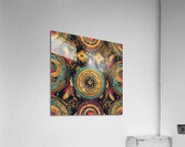 169666 pattern  boho colorful  some gold amazing Acrylic Print