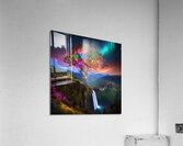 The most incredible tree  of  very colorful star Acrylic Print