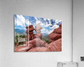Siamese Twins Rock Formations Evening Acrylic Print