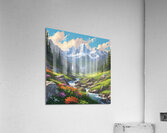 a majestic mountain range Acrylic Print