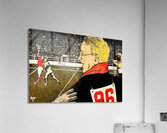 vintage football sideline art  Acrylic Print