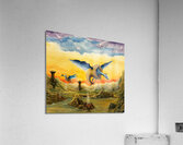 Blue Dragon Wearing Conch Vest Gregory Pyra Piro oil painting ref 475525  Impression acrylique