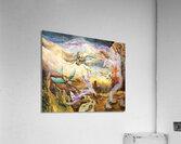 Volcanoes Demons and Dragons in a Ravine Gregory Pyra Piro oil painting 850325 Acrylic Print