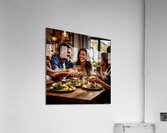 Shared Smiles: A Family Feast Acrylic Print