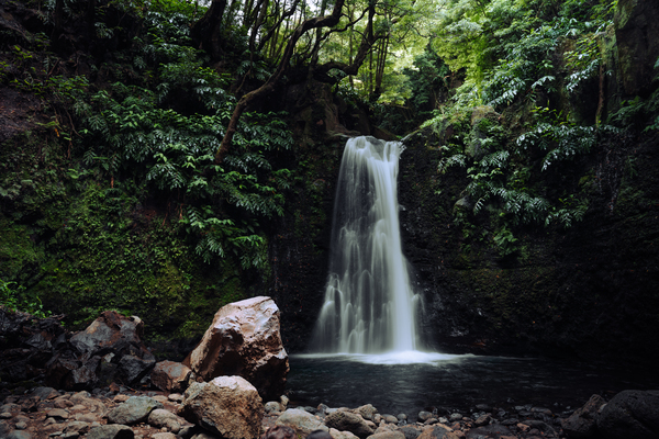 [Azores] Salto de Prego Waterfall by Caleb Crombie