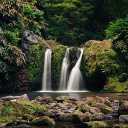 [Azores]  Ribeira dos Caldeiroes Waterfall 