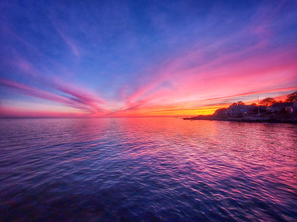 21 Sunset on Connecticut Shoreline Print