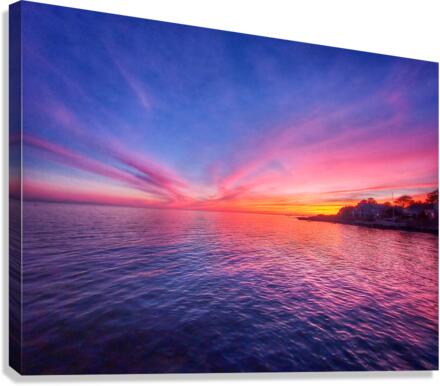 21 Sunset on Connecticut Shoreline Canvas Print