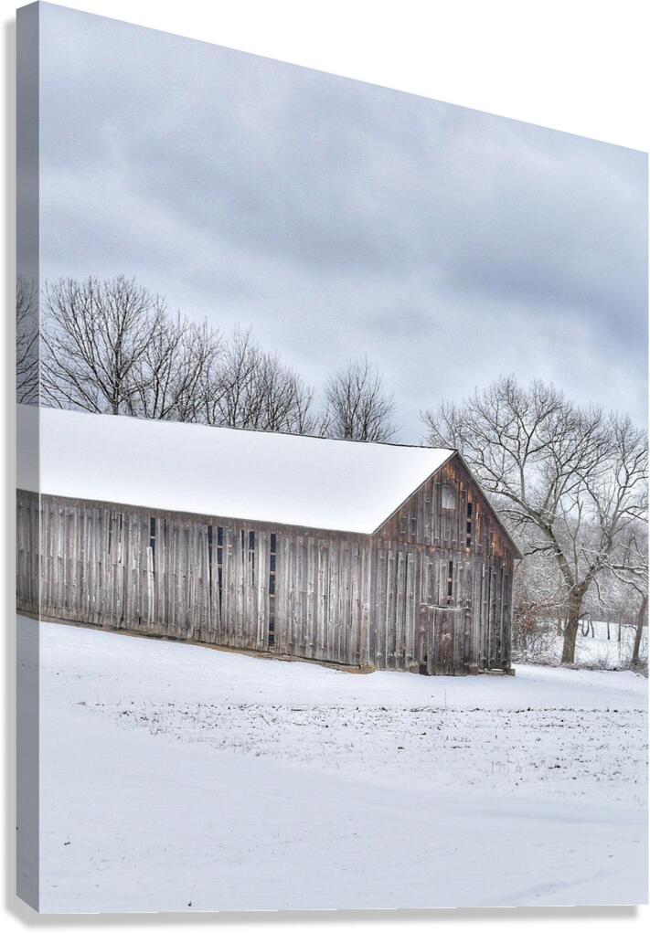 G09 Winter in the River Valley Canvas Print