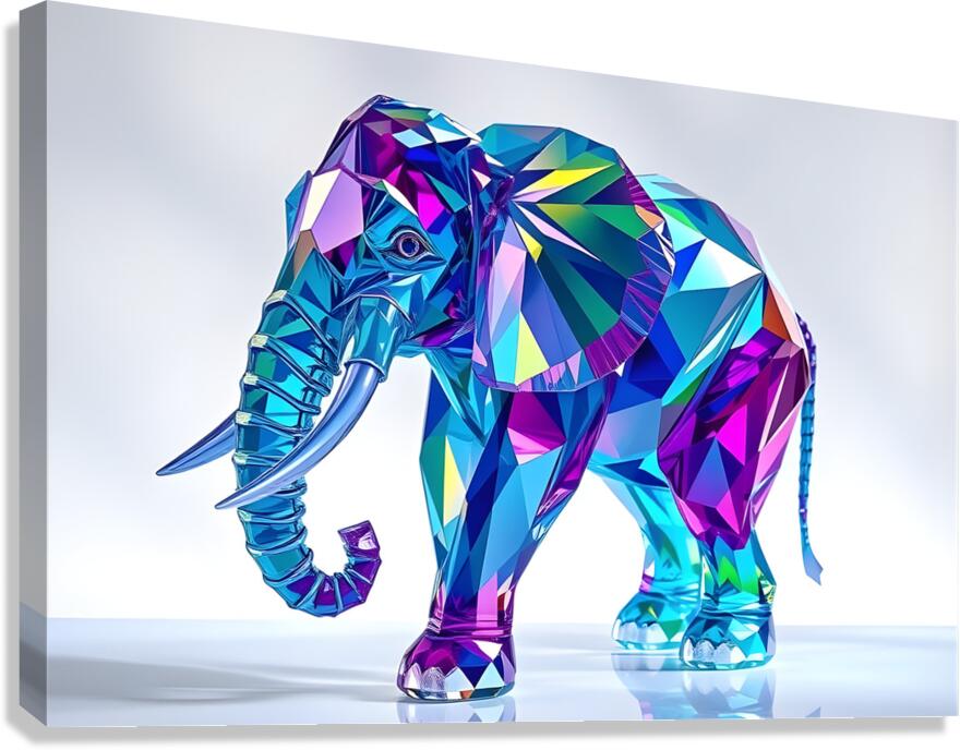 Spectrum Elephant Canvas Print
