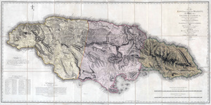 1804 Map of Jamaica Depicting Colonial Parishes Plantations and Geographic Features During the British Colonial Era in the West Indies
