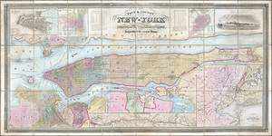 1853 Map of New York City – Mid-19th Century Manhattan Map Depicting Streets Wards and Ferry Lines Before Central Park Offering a Glimpse Into Early Urban Planning and the Expansion of America’s Largest City