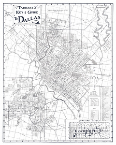 1925 Map of Dallas Texas Showing Expanding Neighborhoods Railroads and Urban Infrastructure During the Rise of the American Sunbelt Economy