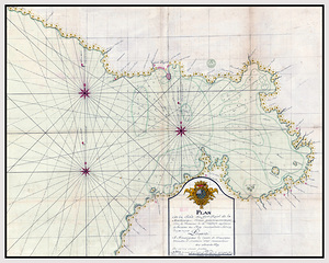 1740 Map of Fort Royal or Fort-de-France Martinique – French Colonial Map Depicting the Harbor Fortifications and City Layout Illustrating the Strategic Importance of the French Caribbean