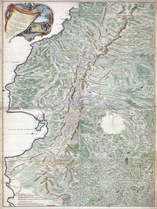 1750 Pedro Vicente Maldonado Map of Quito Province – Landmark Enlightenment Map of Ecuador Andes Amazon Basin Cities & Rivers
