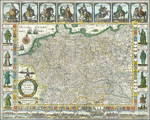 1632 Jan Jansson Map of the Holy Roman Empire – Early 17th-Century Map Depicting the Territories Principalities and Free Cities of Central Europe Reflecting Dutch Cartographic Excellence and Political Geography