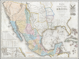 1847 John Disturnell Treaty Map of the Mexican-American War Showing the U.S.-Mexico Border and Territorial Claims That Shaped the Treaty of Guadalupe Hidalgo