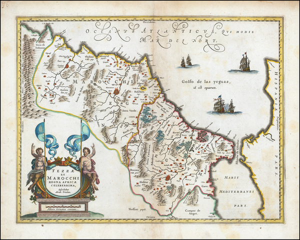 1645 Map of Morocco – Early Modern Cartography Depicting Cities Regions Topography and Political Divisions During 17th Century North African History by History In Your Home
