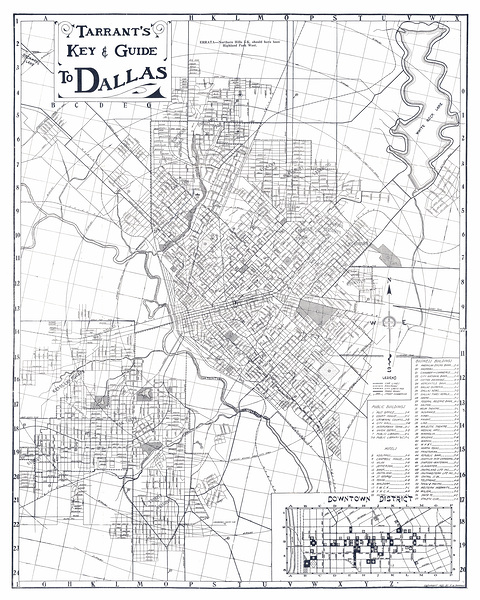 1925 Map of Dallas Texas Showing Expanding Neighborhoods Railroads and Urban Infrastructure During the Rise of the American Sunbelt Economy by History In Your Home