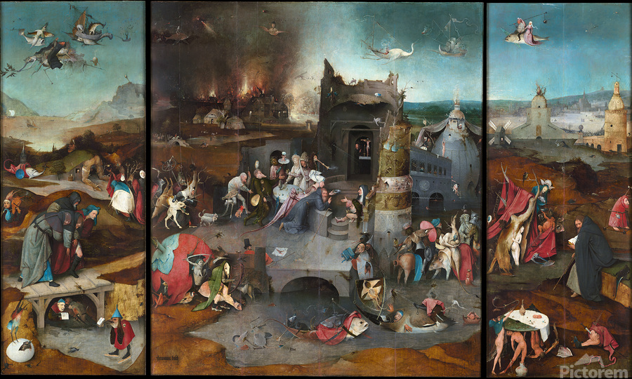 Hieronymus Bosch – The Temptation of Saint Anthony – Surreal ...
