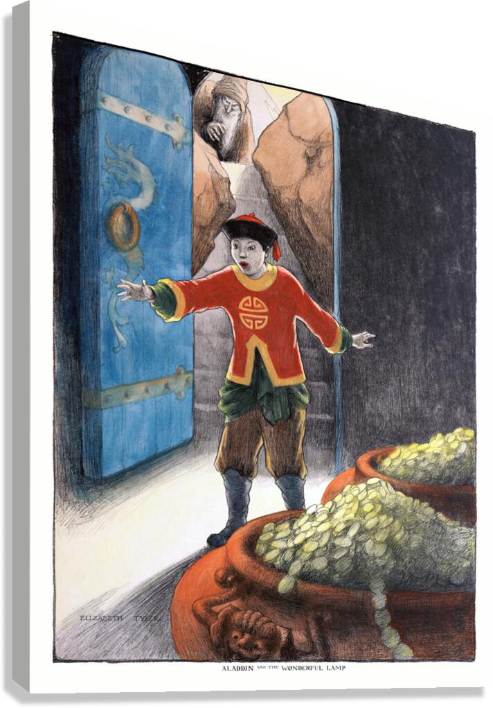 Aladdin and the Wonderful Lamp Canvas Print