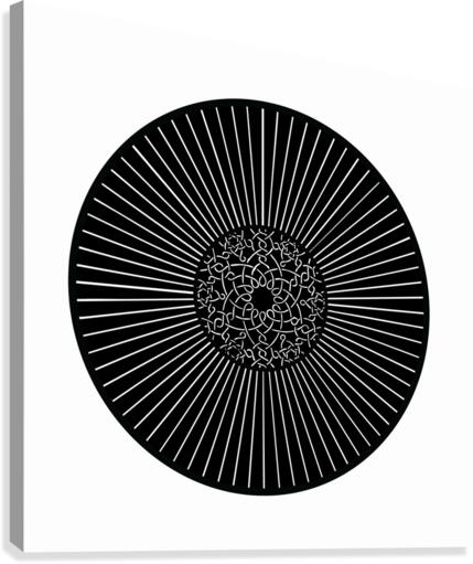 Abstract circular design Canvas Print