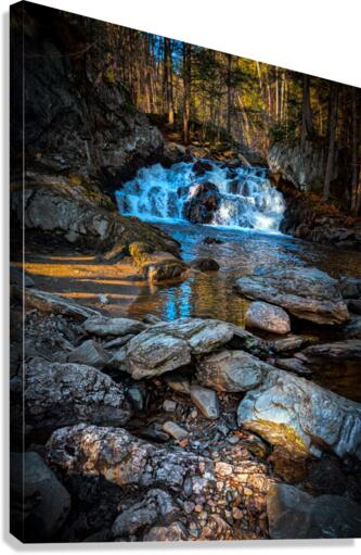 Mountain waterfall Canvas Print