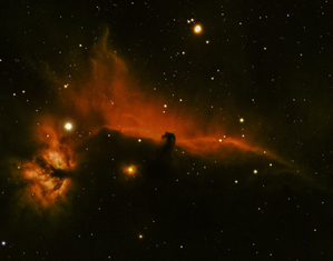 The Horsehead and Flame Nebulae
