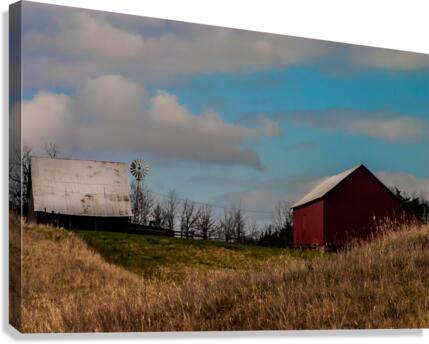 Old Red Barn Canvas Print
