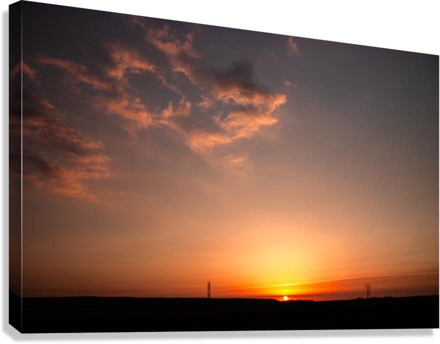 Sunflower State Sunset Canvas Print
