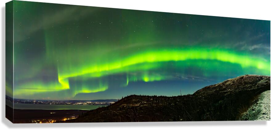 Aurora Over Eagle River Canvas Print