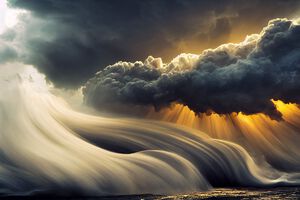 Storm on the sea