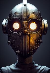Cyborg helmet