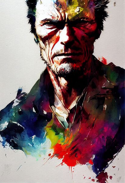 Clint Eastwood by Paul Mitan