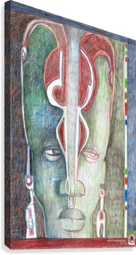 le masque 1 Canvas Print
