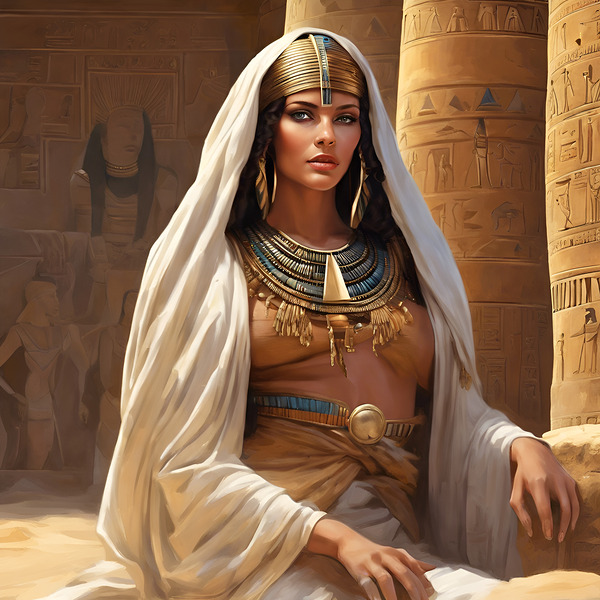 0 A beautiful woman during the reign of the Phara Print