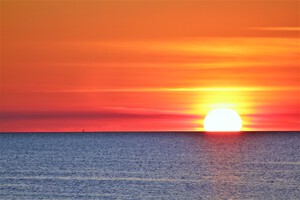 Hudson Fire Sunset