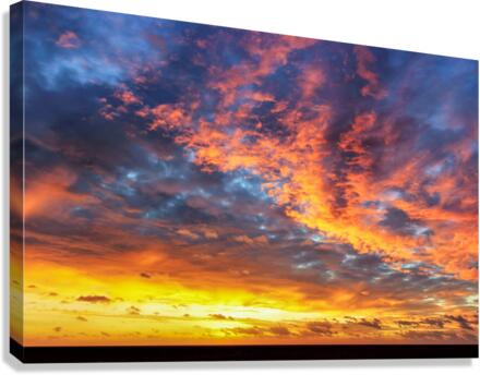Golden Clouds Canvas Print
