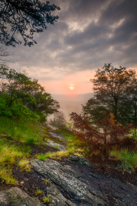Smoky mornings at Cat Rock